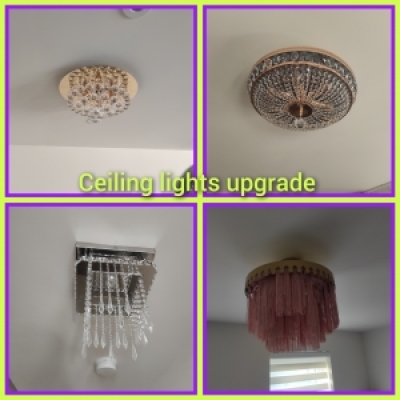 Ceiling Light Fitting &amp; Upgrades